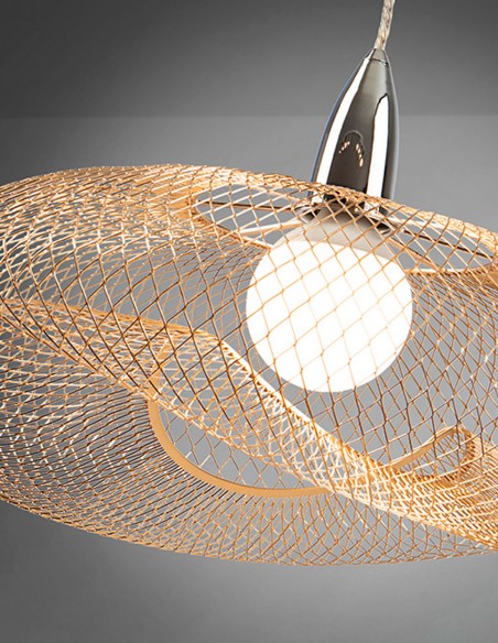 Lámpara Forma Dorada Schuller