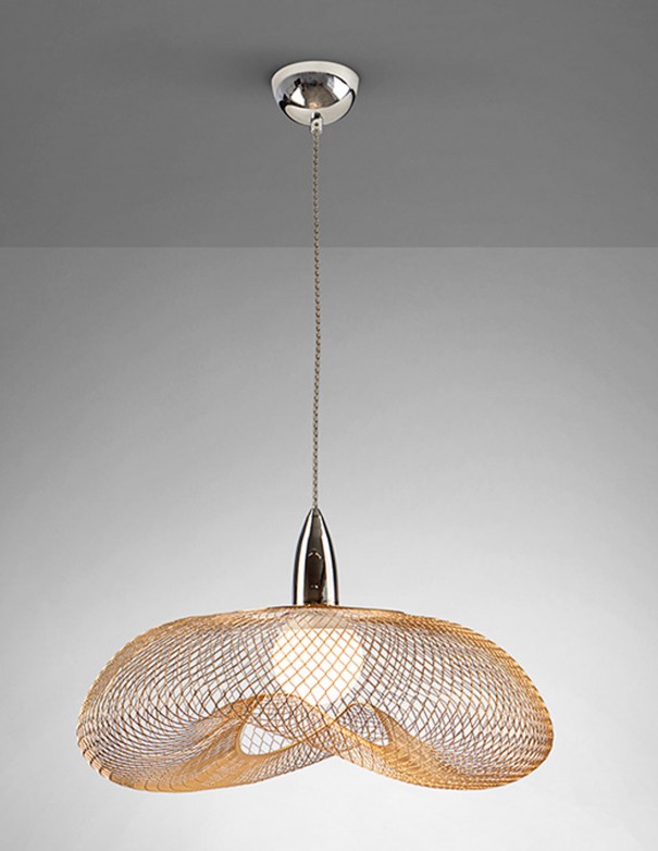 Lámpara Forma Dorada Schuller