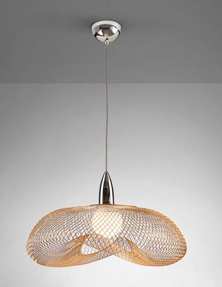 Lámpara Forma Dorada Schuller