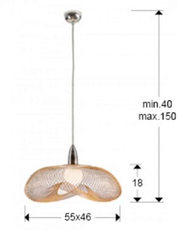 Lámpara Forma Dorada Schuller