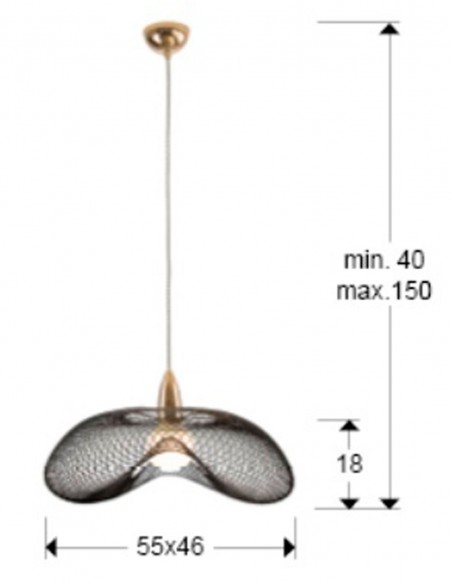 Lámpara Malla Metálica Schuller