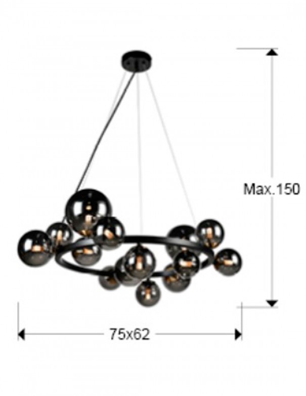 Astros Lámpara 14 Luces Schuller
