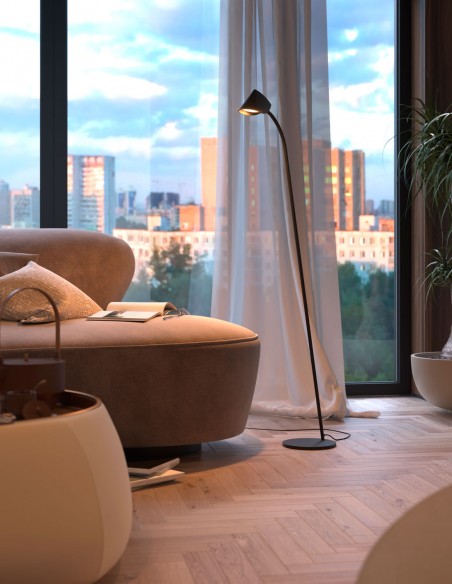 Capuccina Pie de Salón Negro Mantra