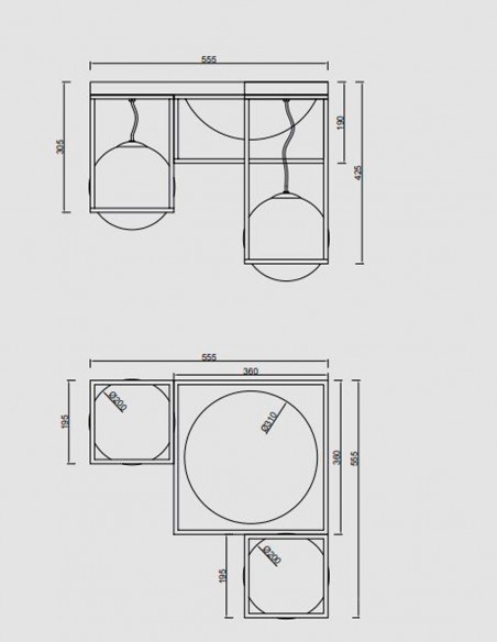 Mantra Desigual Plafón 5 Luces