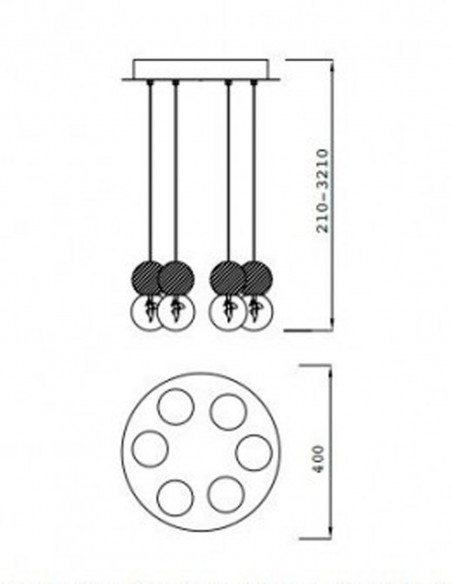 Mantra Lámpara Hormigón Galaxia