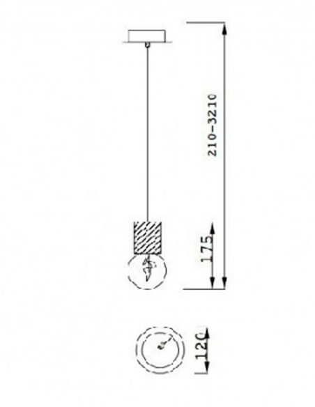 Mantra Lámpara Galaxia Rojo