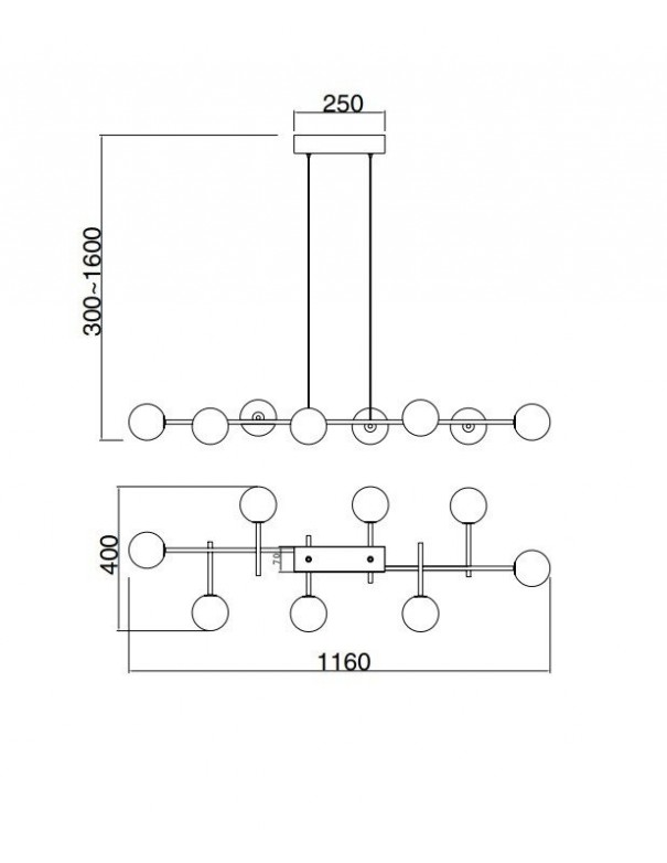 Mantra Cellar Lámpara 8 Luces