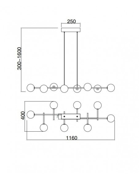 Mantra Cellar Lámpara 8 Luces