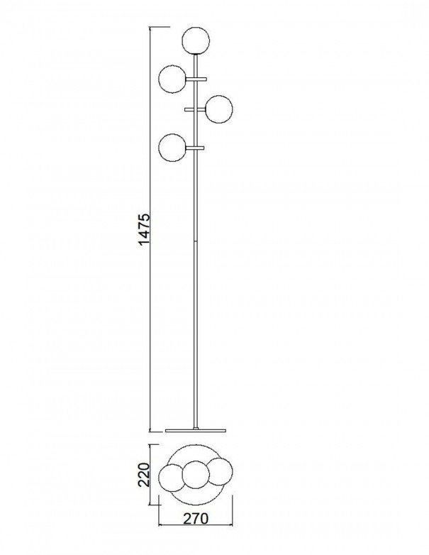 Mantra Cellar Lámpara de Pie de Salón