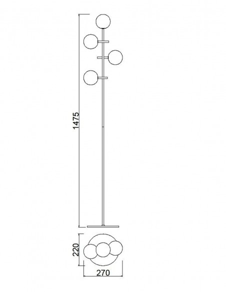 Mantra Cellar Lámpara de Pie de Salón