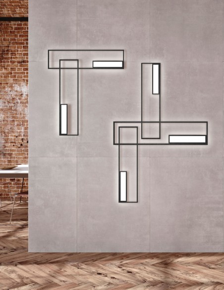 Mantra Boutique Aplique de Pared 38,5W Blanco o Negro