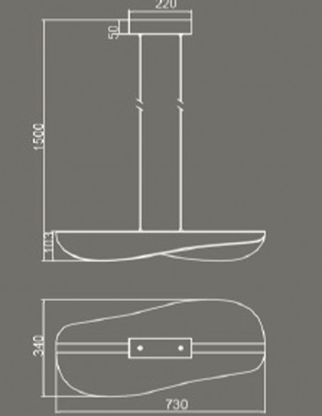 Mantra Bianca Lámpara de Techo 40W