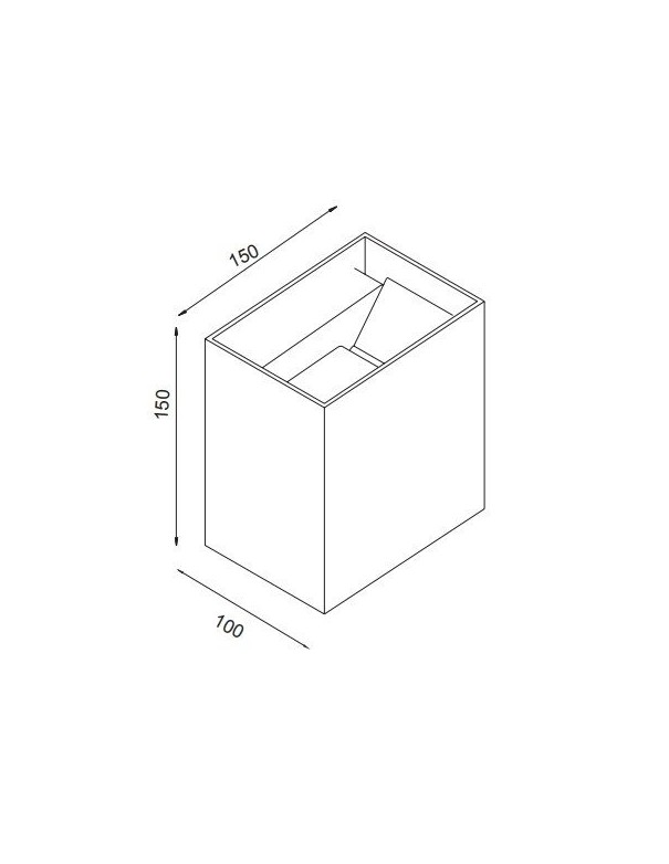croquis aplique exterior davos xl