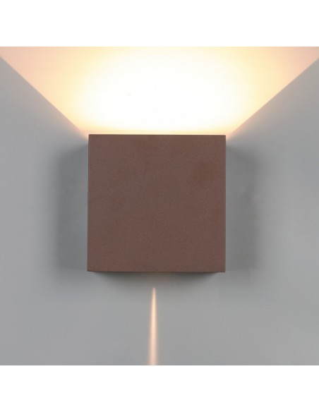 davos xl aplique exterior marrón mantra