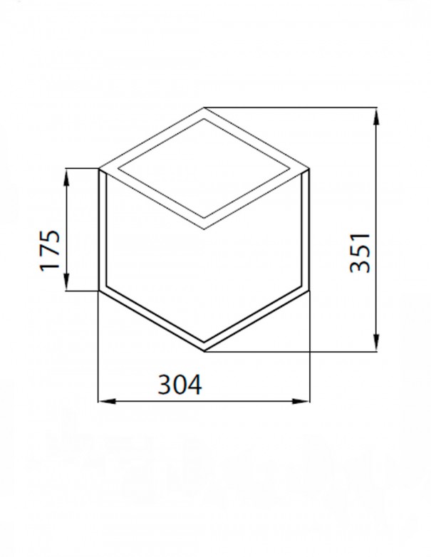 Mantra Kubick Aplique Plafón Negro...
