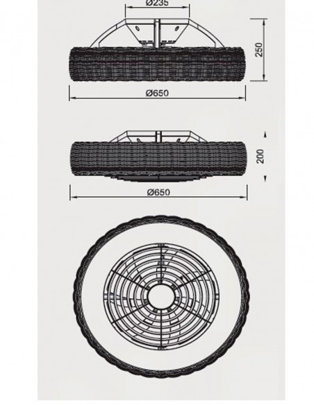 Ventilador Kilimanjaro Mantra Ratán