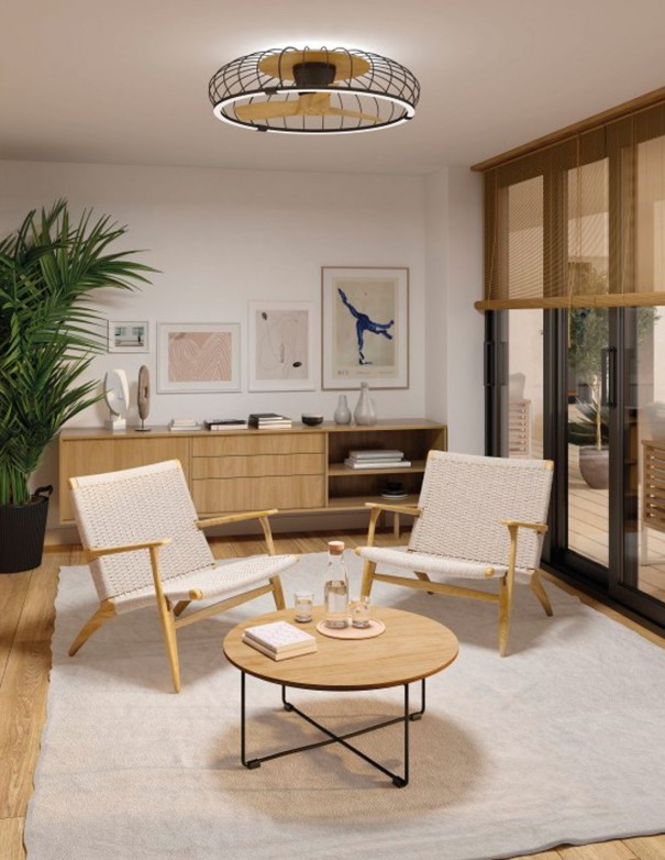 Nature Ventilador Mantra Negro