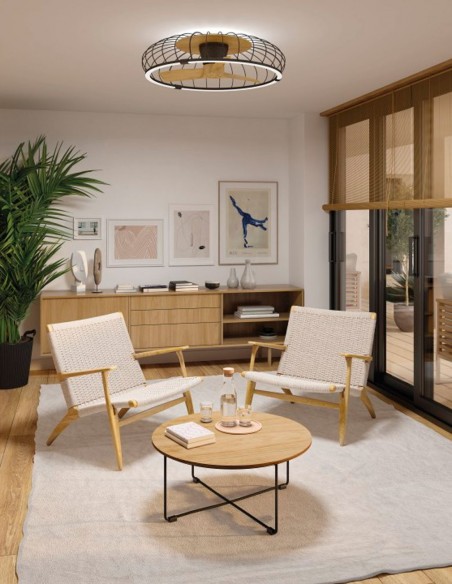 Nature Ventilador Mantra Negro