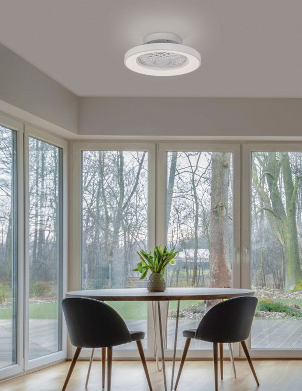 Mantra Ventilador Tibet Mini Blanco