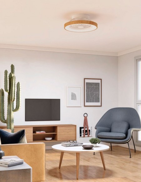 Mantra Ventilador Tibet Mini Madera