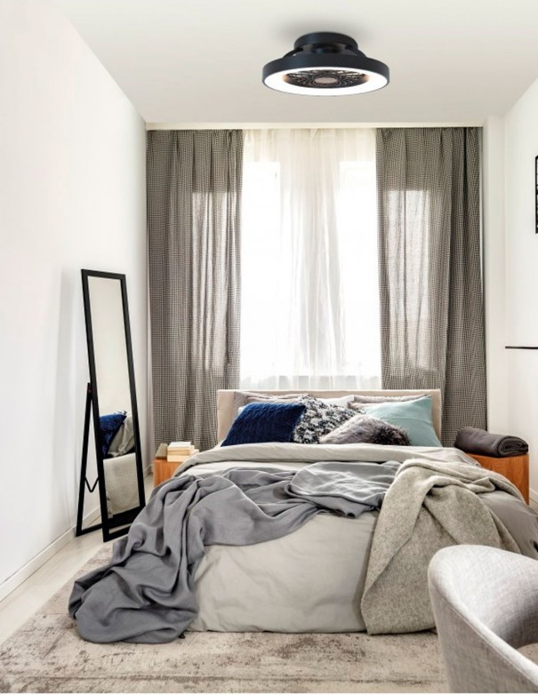 Mantra Ventilador Tibet Mini Negro