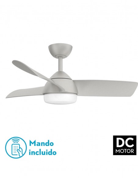 Haur Ventilador Motor DC Fabrilamp Plata