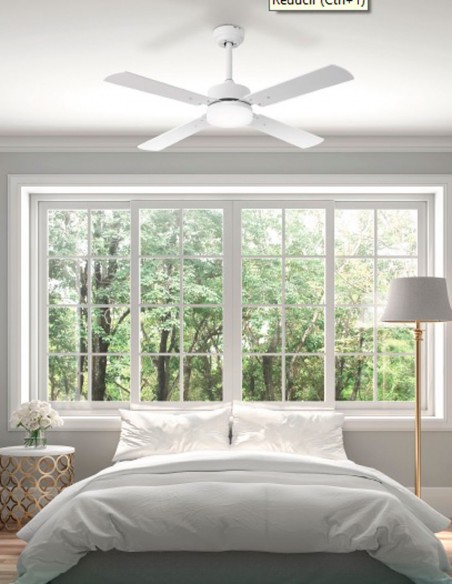 Hupe Ventilador Motor DC Fabrilamp Blanco