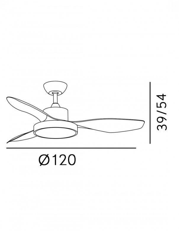 Hayate Ventilador de Techo Motor DC