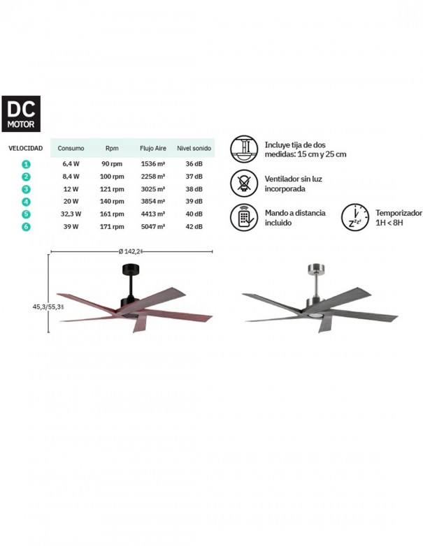 VENTILADOR DE TECHO NADIR
