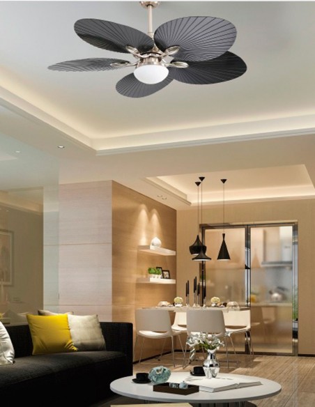 Ventilador de Techo Hoja de Palma Tropical