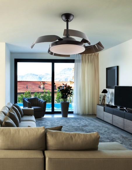 Enzo Schuller Ventilador Aspas Retráctiles