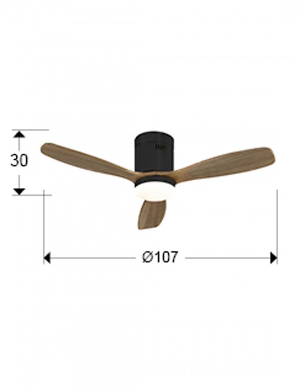 Siroco Mini Ventilador de Techo...