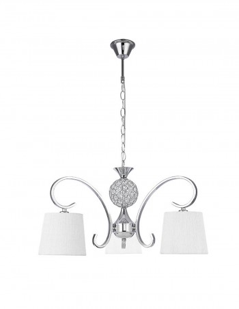 Lámpara cromo con pantalla lisa