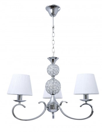 Lámpara plata con 3 brazos