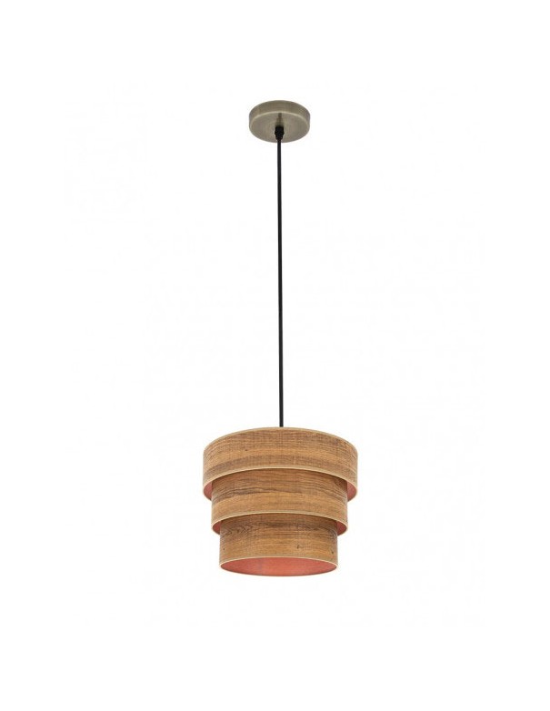 lampara smile madera oscura