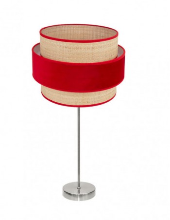 Lámpara de Mesa Arpillera y...