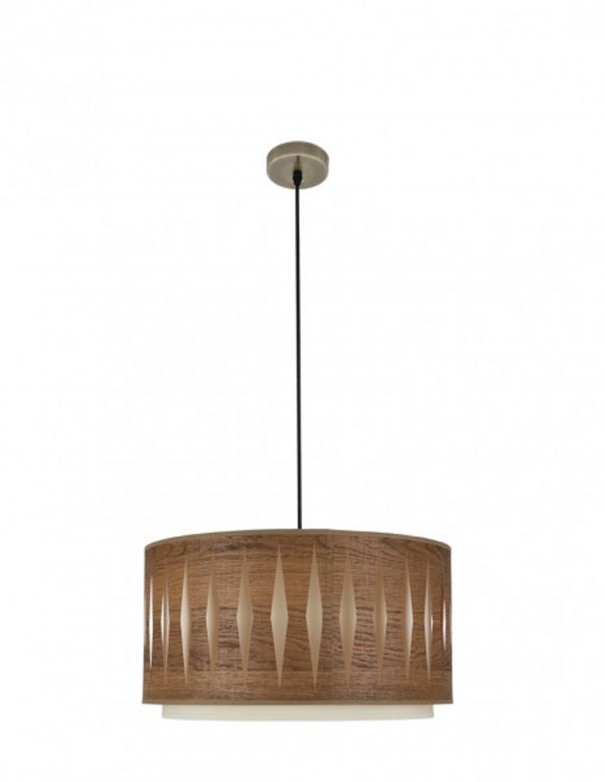 Lámpara de Colgar Alexandra Madera Oscura 30, 40, 50 ó 60 cm