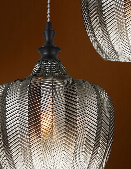 Lámpara colgante Spiga smoke