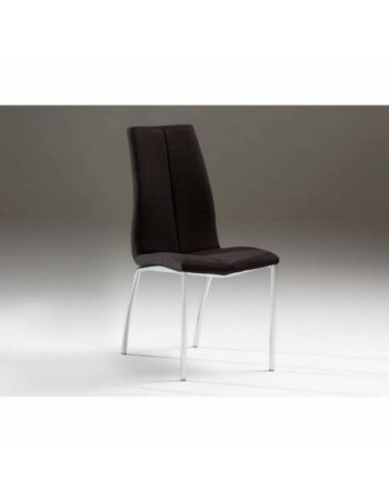 Silla Malibú con tela de poliester negra