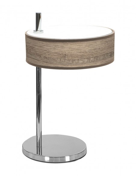 Haití Lámpara de Mesa Madera Gris