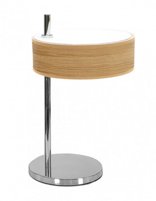 Haití Lámpara de Mesa Madera Clara