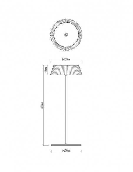 Relax Lámpara Sobremesa Exterior Mantra