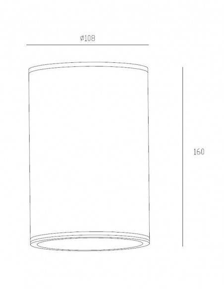 Volcano Plafón de Exterior