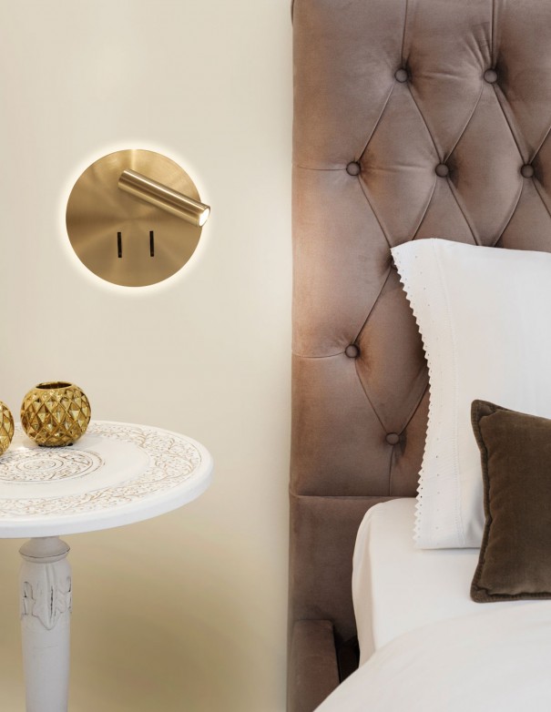 Cayman Aplique Oro Mantra Redondo