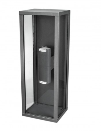 Aplique exterior aluminio gris 2 luces