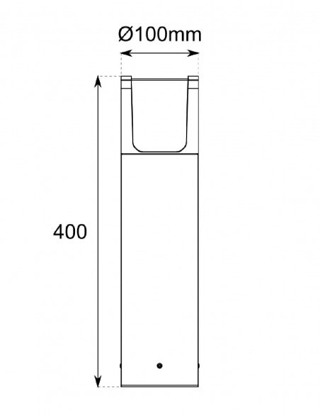 Baliza gris antracita barata
