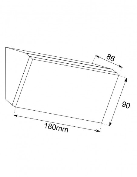 Aplique Led 10W Gris Antracita