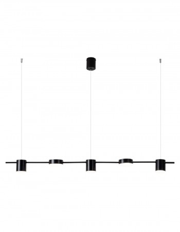 Lámpara led negra 5 luces