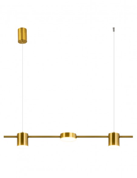 Lámpara led dorada elegante