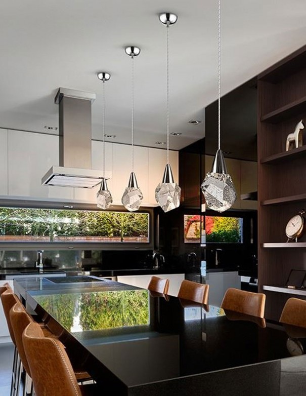 Lámpara colgante tulipa burbujas